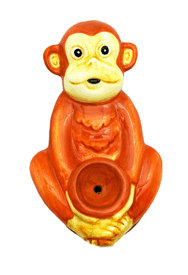 Wacky Bowlz Ceramic Monkey Pipe